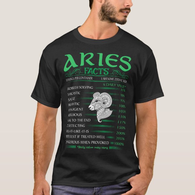 Aries Fakten Problem bei der Lösung der Sarkastik T-Shirt (Vorderseite)