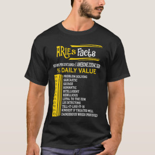 Aries Fakten Zodiac T Geboren im März 21 bis 19. A T-Shirt