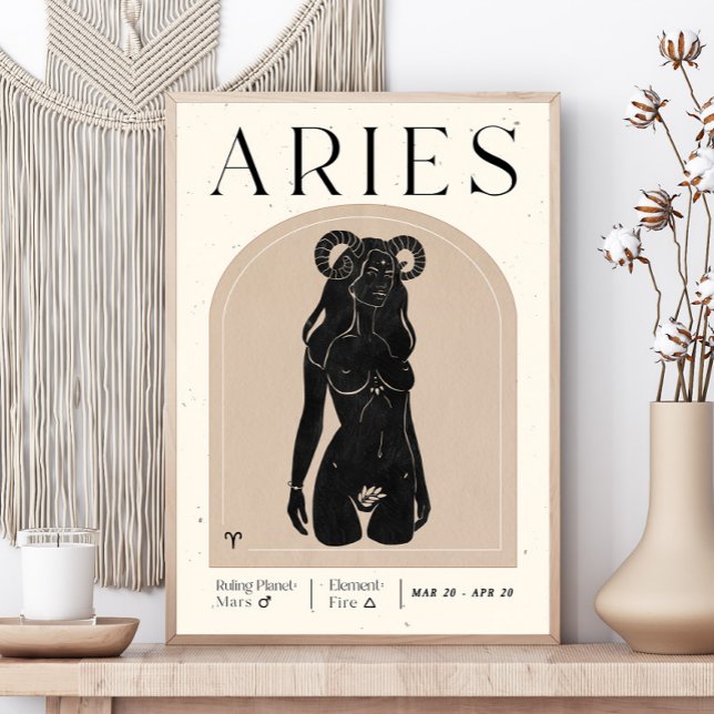 Aries Feminine Zodiac Poster (Von Creator hochgeladen)