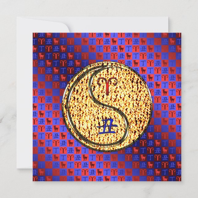 Aries & Fire Ox Karte (Vorderseite)