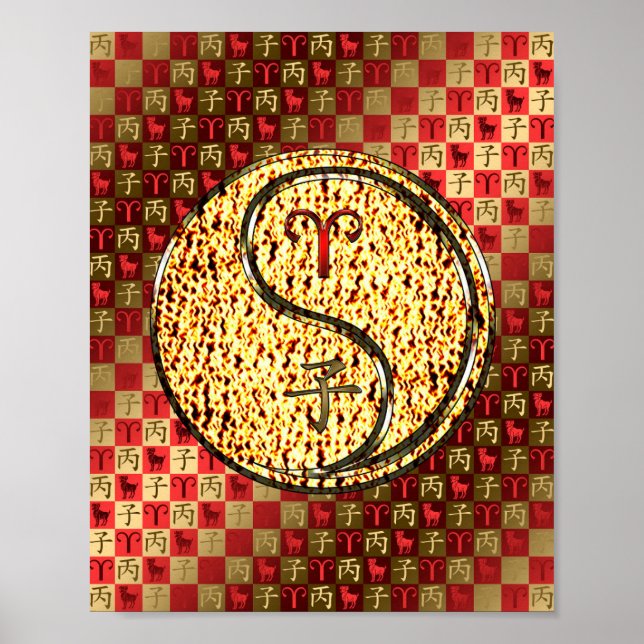 Aries & Fire Rat Poster (Vorne)