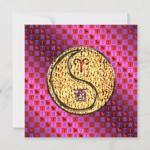 Aries & Fire Rooster Karte