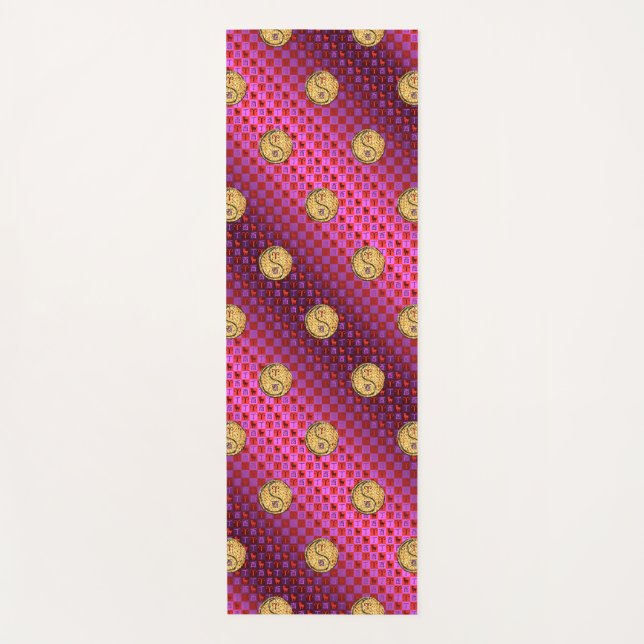 Aries & Fire Rooster Yogamatte (Vorderseite)