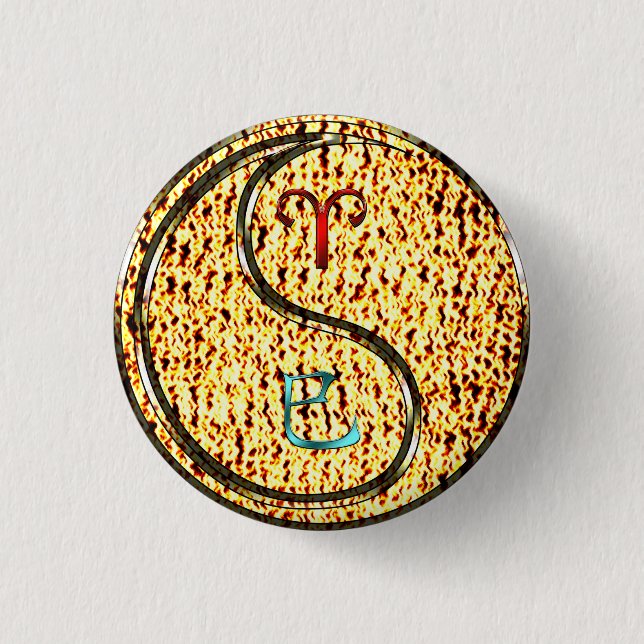 Aries & Fire Snake Button (Vorderseite)