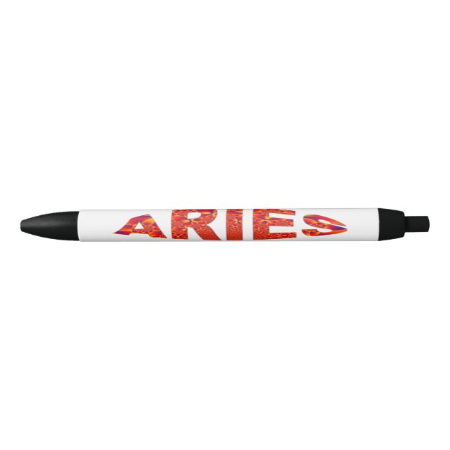 Aries - Firey Orange Yellow Blue Kugelschreiber (Vorderseite)
