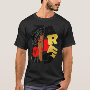 Aries Girl Afro Locs Girl T-Shirt