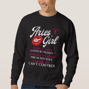 Aries Girl Zodiac Symbol Horoskop Astrologie Sweatshirt