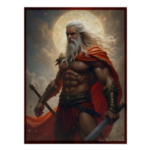 Aries Gott des Krieges: Mythische Legende Poster