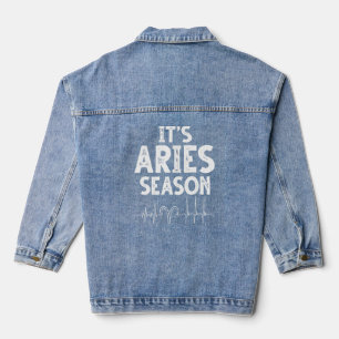 Aries Heartbeat April Astrologie Aries Zodiac Sign Jeansjacke
