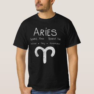 Aries Horoscope Astrologie Star Sign Geburtstagsge T-Shirt