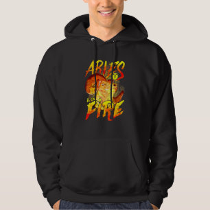 Aries ist auf Feuer Astrologie Zodiac-Zeichen Hoodie