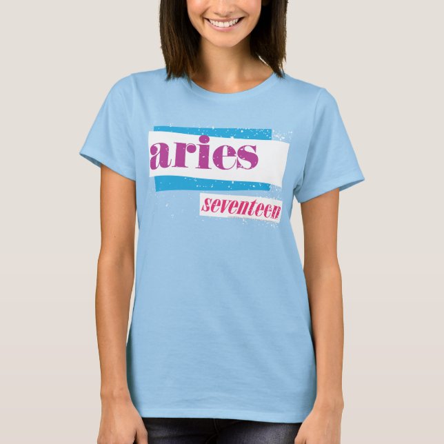 Aries Lila T-Shirt (Vorderseite)