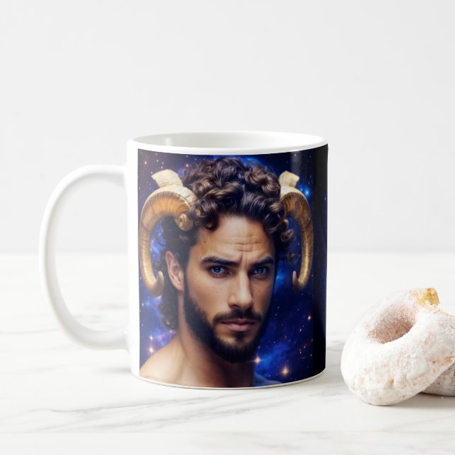 Aries Male Astrologischer Kaffee Tasse (Mit Donut)