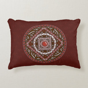 Aries Mandala Accent Pillow Zierkissen