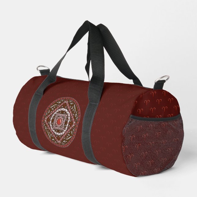 Aries Mandala Duffle Bag (Rechte Ecke)