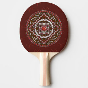 Aries-Mandala-Ping-Pong-Schläger Tischtennis Schläger