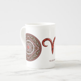 Aries Mandala Specialty Tasse