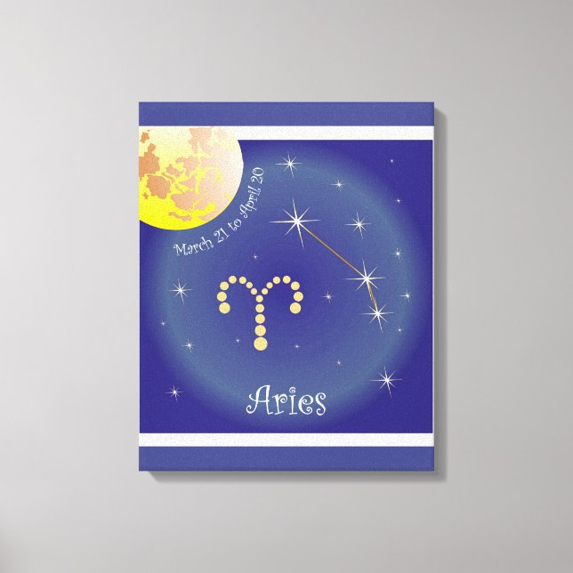 Aries March 21 to April 20 Leinwand (Vorderseite)