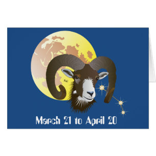 Aries März 21 bis 20. April Karte