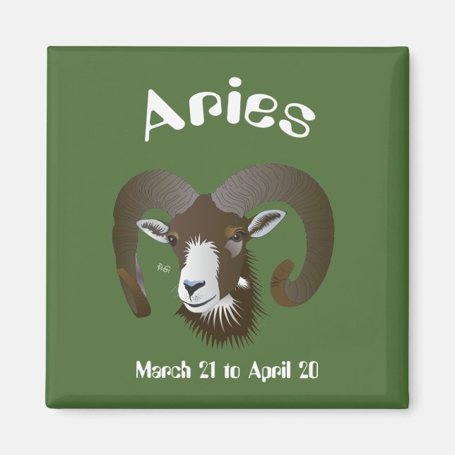 Äries März 21 bis 20. April Magnet (Vorne)