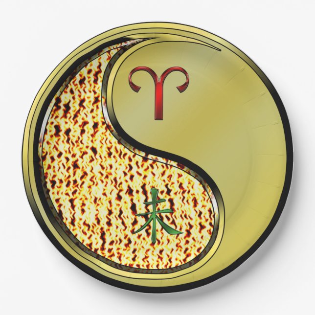 Aries & Metal Goat Pappteller (Vorderseite)