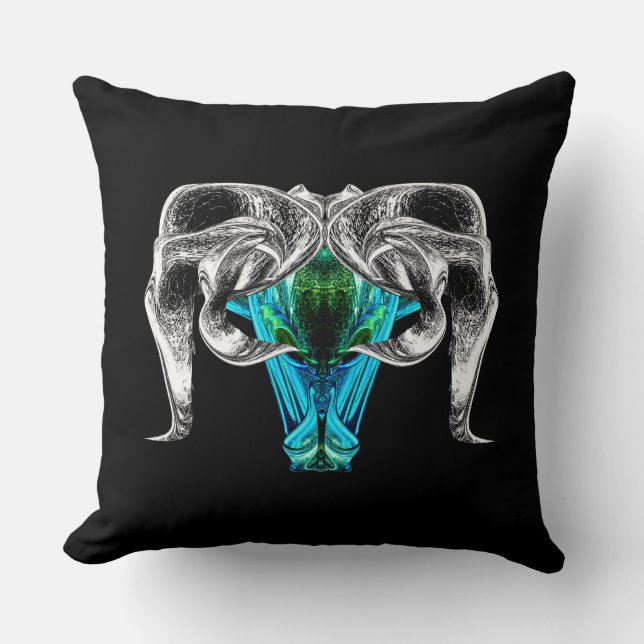Aries – Minimalist Zodiac Decorative Pillow Kissen (Vorderseite)