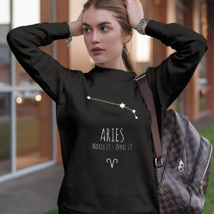 Aries Personalisierte Sternbilder Sweatshirt