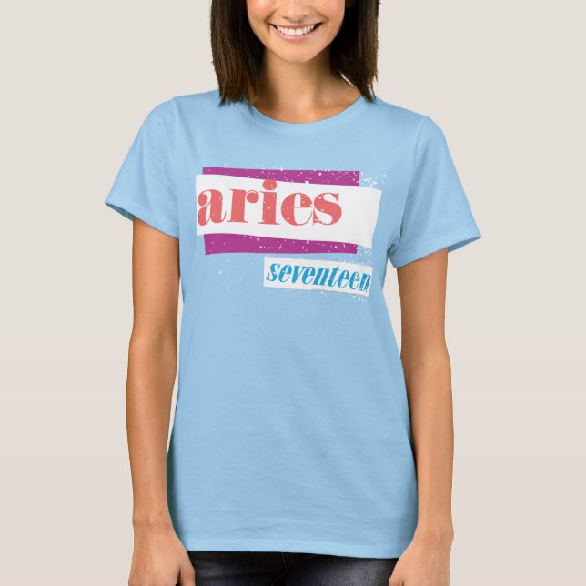 Aries Pink T-Shirt (Vorderseite)