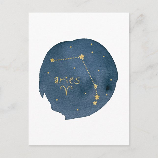 Aries Postkarte (Vorderseite)
