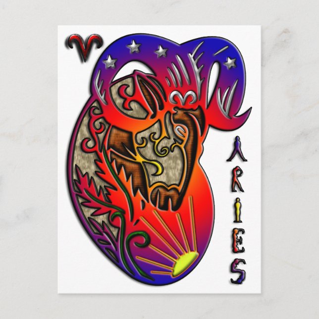 Aries Postkarte (Vorderseite)