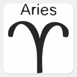 Aries Quadratischer Aufkleber