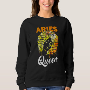 Aries Queen Black Women Afro Natural Hair African Sweatshirt