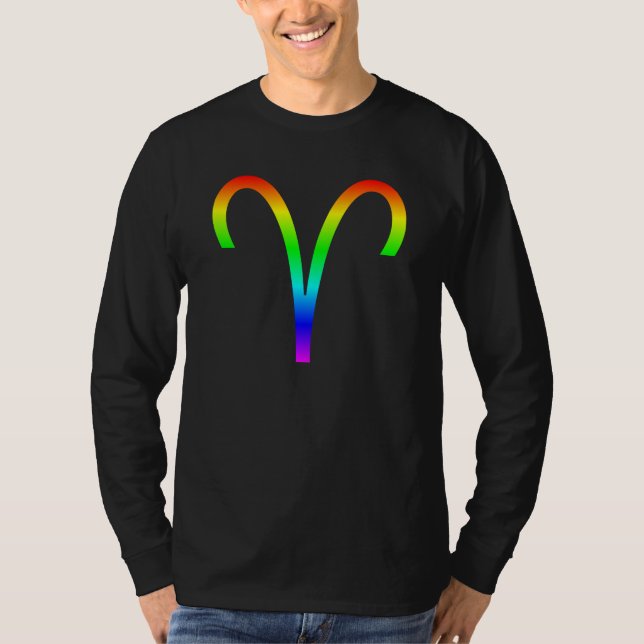 Aries Rainbow T-Shirt (Vorderseite)