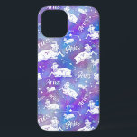 Aries Ram Constellation Stars Geburtstagsmuster Case-Mate iPhone Hülle<br><div class="desc">Dieses lustige Handy-Gehäuse-Design macht das ideale Geschenk für jeden,  der unter dem Tierkreiszeichen Aries geboren ist. Es enthält ein einzigartiges Muster aus einem Vintagen Widder,  der Konstellation und dem Wort "Widder",  alles weiß auf einem lila-rosa Sternenhintergrund.</div>