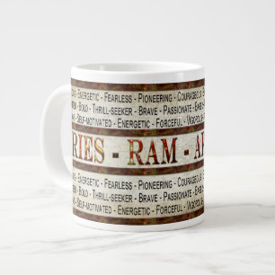 ARIES - RAM - KAFFEE/SOUP JUMBO TASSE - BESCHREIBU