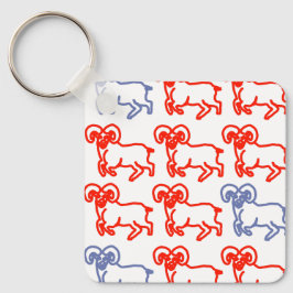 Aries Ram Keychain – Simple Modern Zodiac Schlüsselanhänger