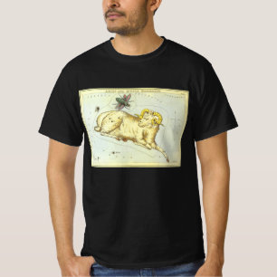 Aries Ram, Vintage Konstellation, Urania-Spiegel T-Shirt