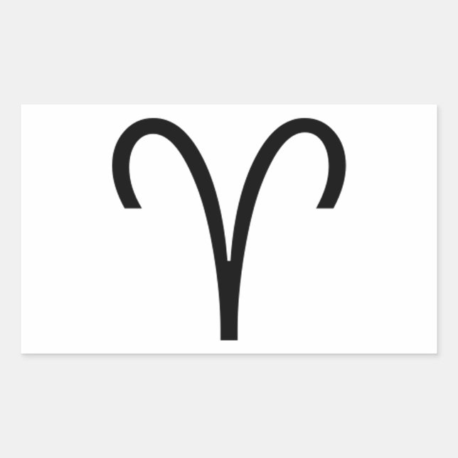 Aries Rechteckiger Aufkleber (Vorderseite)
