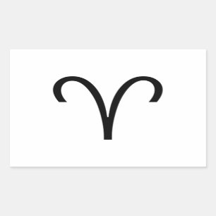Aries Rechteckiger Aufkleber