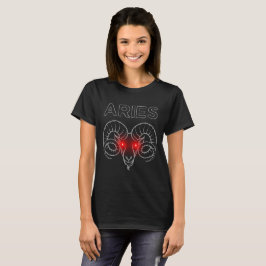 Aries red-mit Augen Ram Dark T-Shirt