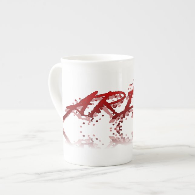 Aries Reflection Prozellantasse (Vorderseite Links)