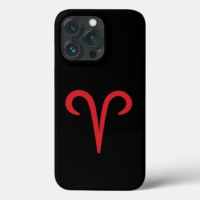 ARIES Rote Astrologie Zodiac März April Geburtstag Case-Mate iPhone Hülle (Rückseite)