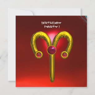 ARIES RUBY, hellgelb rot Ankündigung