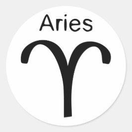 Aries Runder Aufkleber