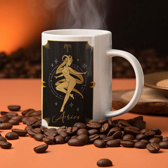 Aries Saucy signiert astrologische Tasse (Von Creator hochgeladen)