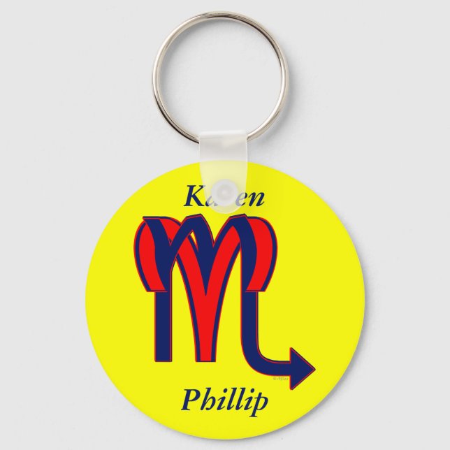 Aries & Scorpio Schlüsselanhänger (Vorderseite)