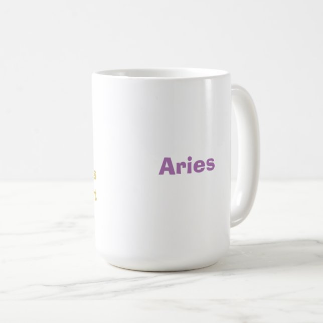 Aries Shady Zodiac Funny Kaffeetasse (VorderseiteRechts)