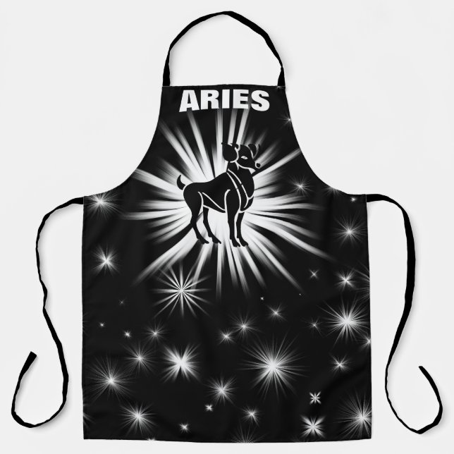 Aries signiert Schürze (Vorderseite)