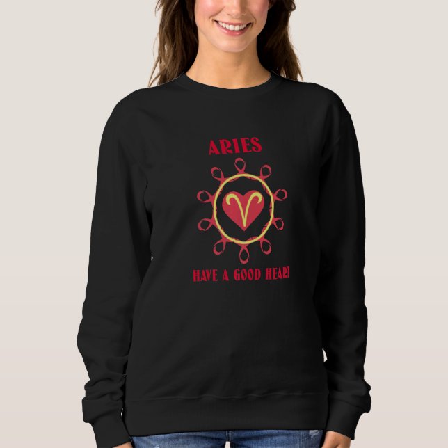 Aries Sonnenzeichen des Zodiaks Sweatshirt (Vorderseite)