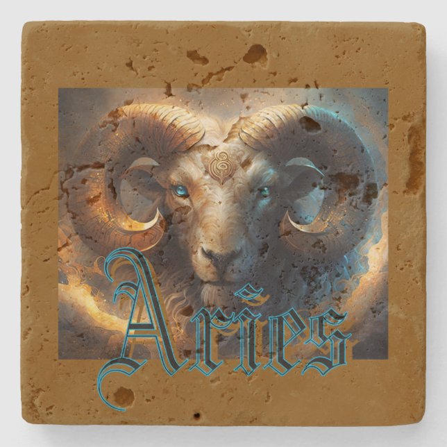 Aries Steinuntersetzer (Vorderseite)